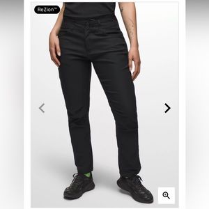 NWOT PrAna Halle Straight Pant II Black Size 6 SHORT